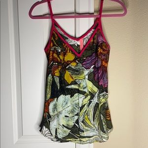 100% Silk tank, with Adjustable straps